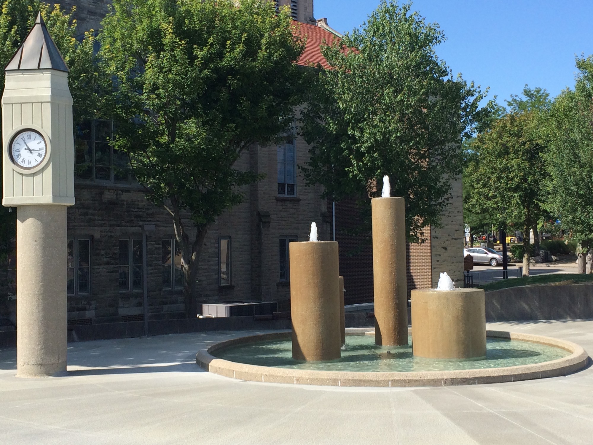 The front court yard is now open!